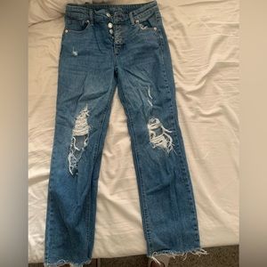 Wild fable destroyed denim